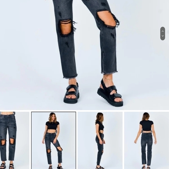Princess Polly Erissa distressed jeans - Picture 2 of 10